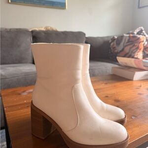 White Ankle Boots
